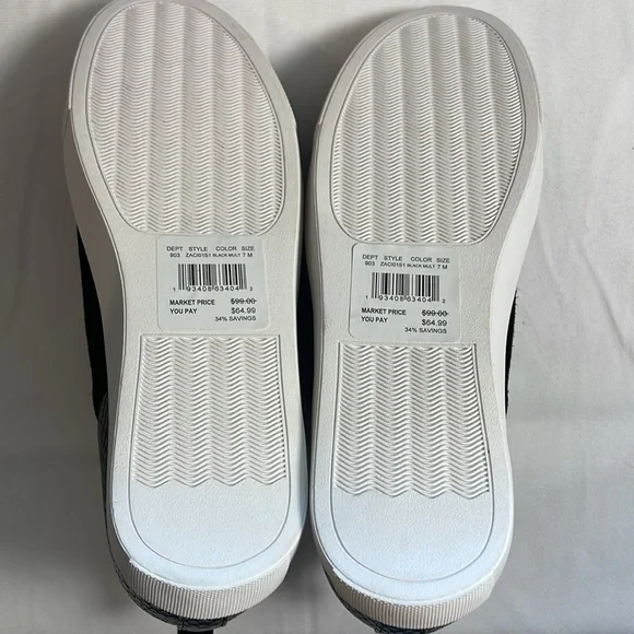 Steve Madden Zaci Wedge Sneaker Boot Black Suede Leather Faux Snakeskin Size 7M - Picture 8 of 13